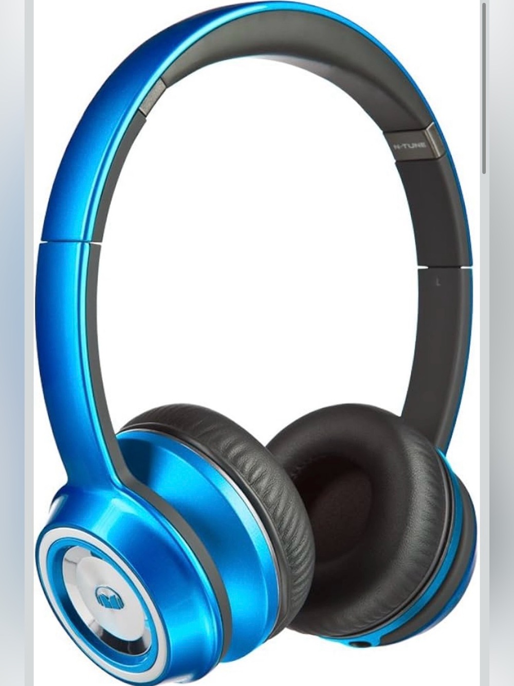 monster Metallic Blue Over-Ear Headphones